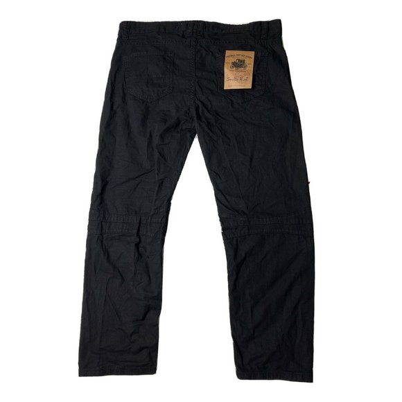 smoke rise 44 X 32 new black mens moto zipper deni - Picture 2 of 7